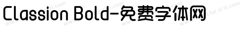 Classion Bold字体转换